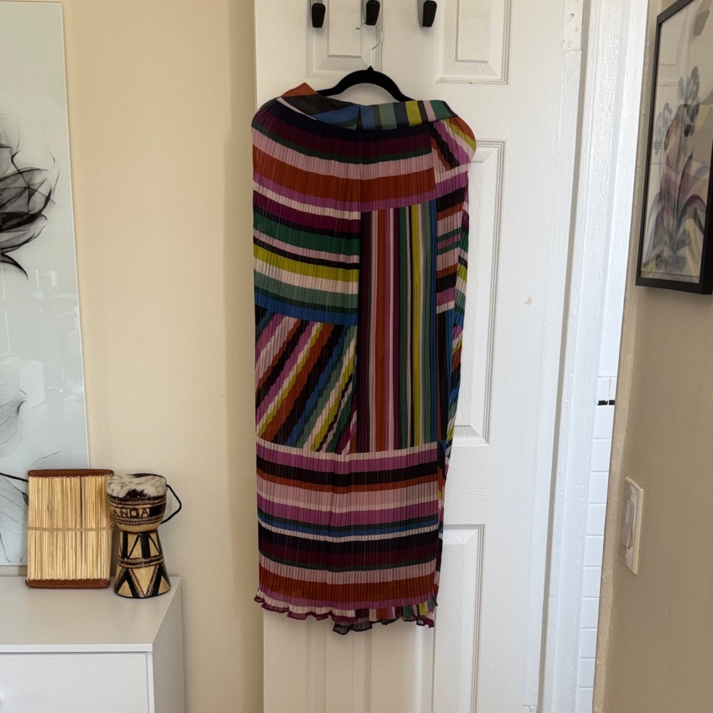 Elie Tahari Multicolor Striped Maxi Skirt